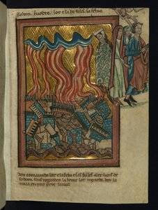 Lot og hans familie flygter fra Sodoma (1 Mos 19: 15-26)
